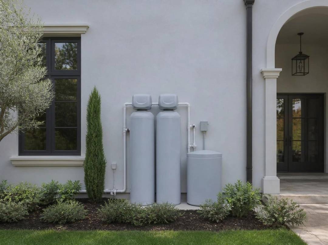 Whole house system with tanks custom painted to match the home